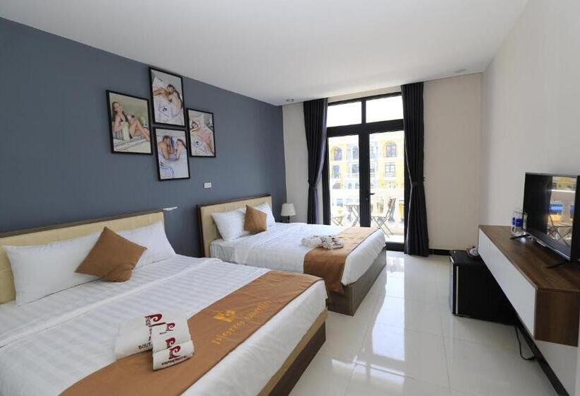 اتاق استاندارد چهارنفره با بالکن, P Boutique Hotel Grand World Phú Quốc