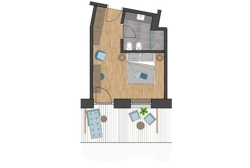 Люкс Вид на Сад, Chalet Grumer Suites&spa