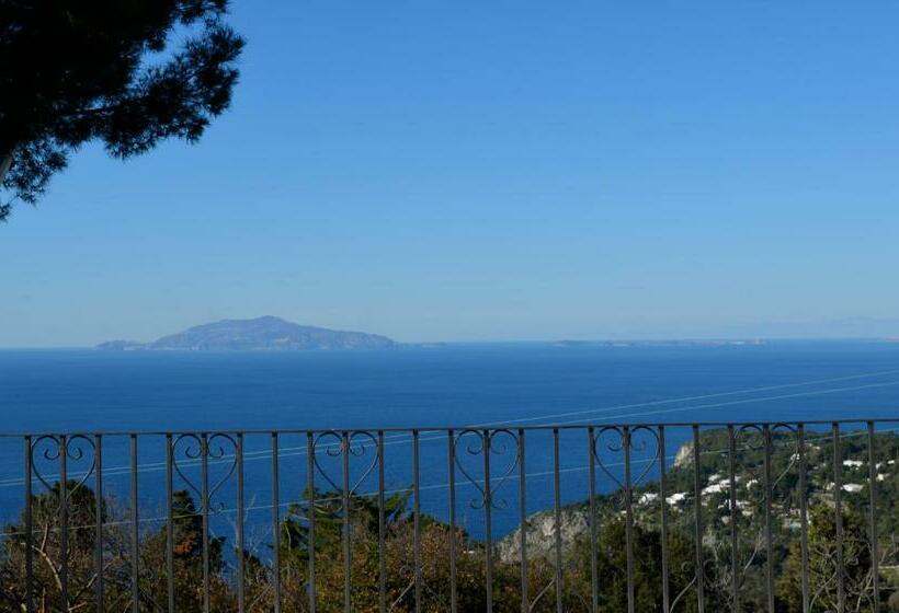 חדר סטנדרט נוף לים עם טרסה, Le Ginestre Di Capri Bb & Holiday House