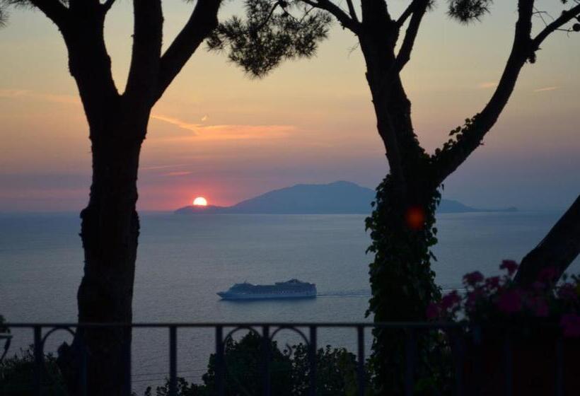 غرفة قياسية مطلّة علي البحر مزوَّدة بتراس, Le Ginestre Di Capri Bb & Holiday House