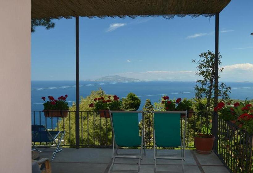 חדר סטנדרט לארבעה נוף לים, Le Ginestre Di Capri Bb & Holiday House