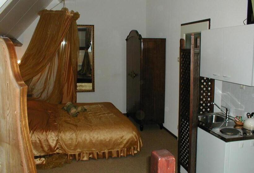 带大床的套房, Hanzestadslogement De Leeuw, In Het Centrum, Met Een Binnenplaats, Kamers Met Badkamer En Toilet En