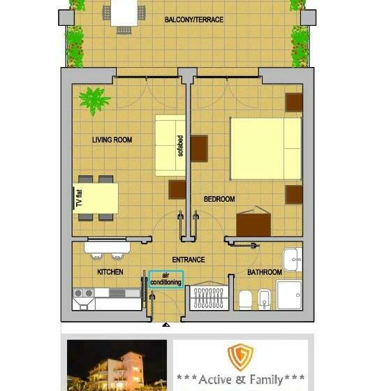 침실 1개 아파트, Residenza Le Due Torri