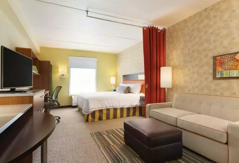 キングサイドベッドのスタンダードワンルーム, Home2 Suites By Hilton Albany Wolf Rd