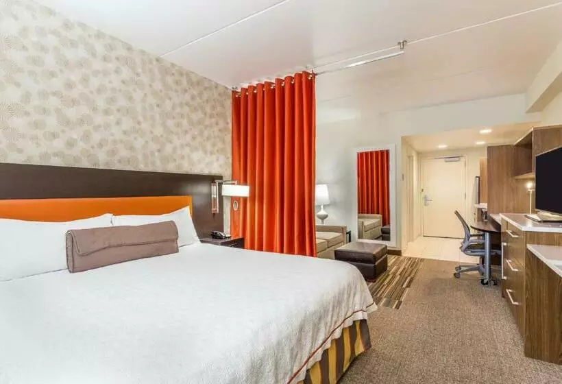 キングサイドベッドのスタンダードワンルーム, Home2 Suites By Hilton Albany Wolf Rd
