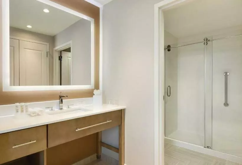 キングサイズベッドのデラックススイート, Homewood Suites By Hilton Calgary Downtown