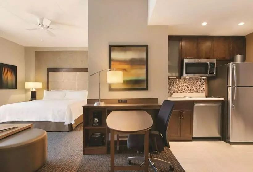 ダブルベッドのスタンダードスタジオ, Homewood Suites By Hilton Calgary Downtown
