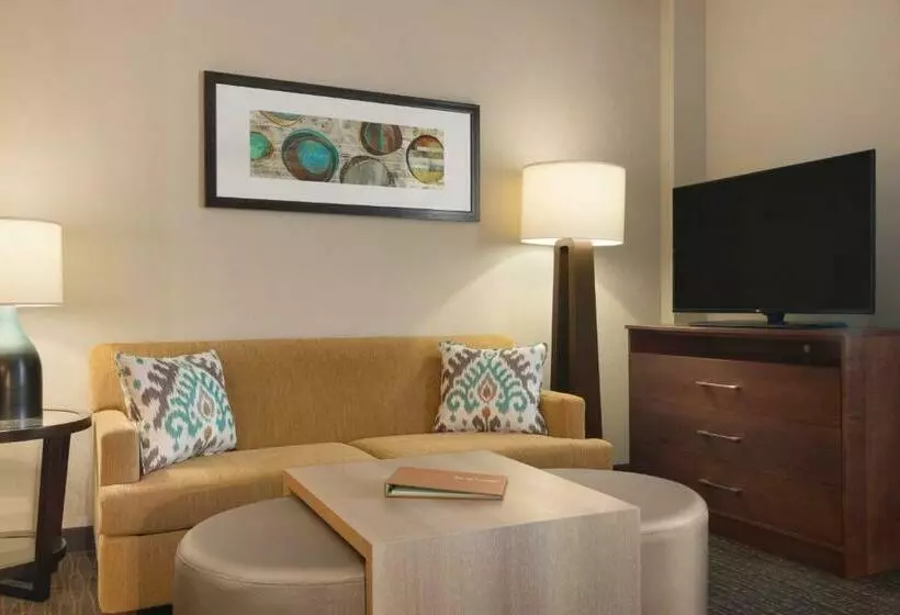 キングサイズベッドのデラックススイート, Homewood Suites By Hilton Calgary Downtown