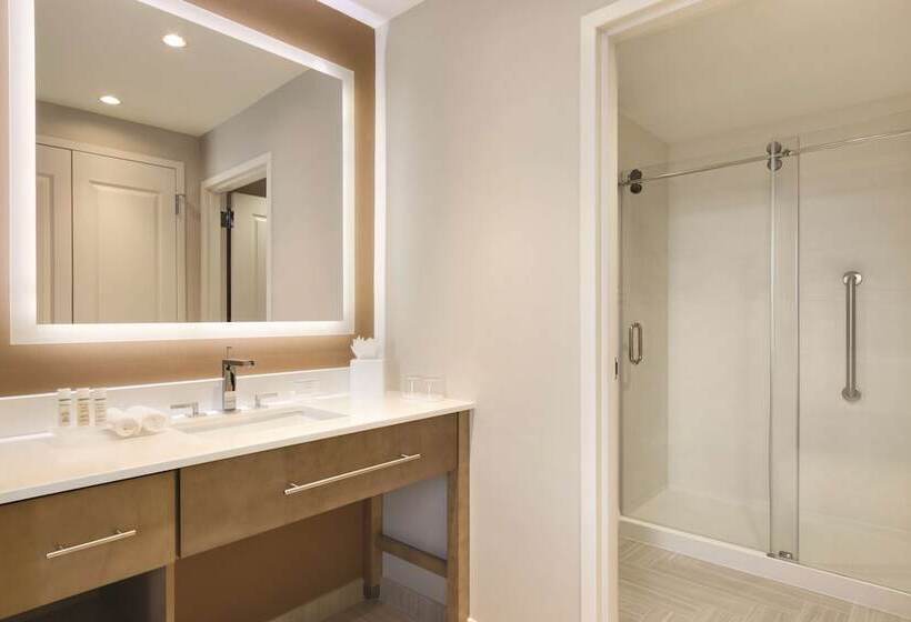 ダブルベッドのスタンダードスタジオ, Homewood Suites By Hilton Calgary Downtown