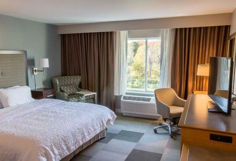 身障者適用キングサイズベッドルーム, Hampton Inn By Hilton Amesbury