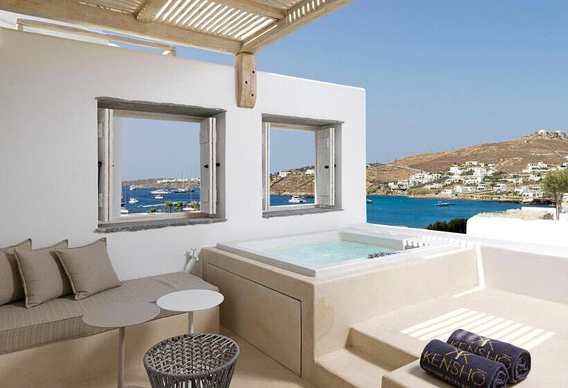 Номер Deluxe с Гидромассажем, Kove Mykonos   A Myconian Collection