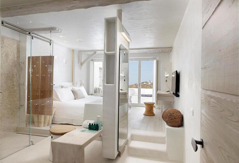 Номер Deluxe с Гидромассажем, Kove Mykonos   A Myconian Collection