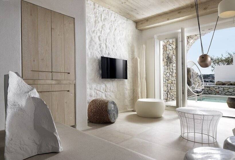 Полулюкс с Бассейном, Kove Mykonos   A Myconian Collection