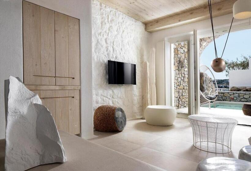 Полулюкс с Бассейном, Kove Mykonos   A Myconian Collection