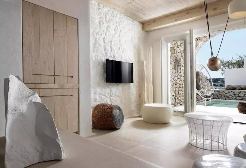 プール付きジュニアスイート, Kove Mykonos   A Myconian Collection