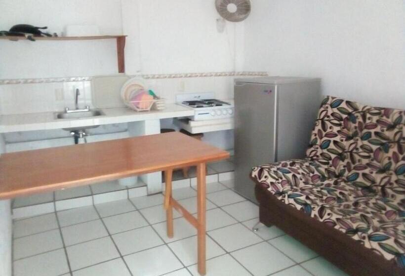 شقة غرفة نوم واحدة مزودة بشُرفة, Oasis Cuyutlan