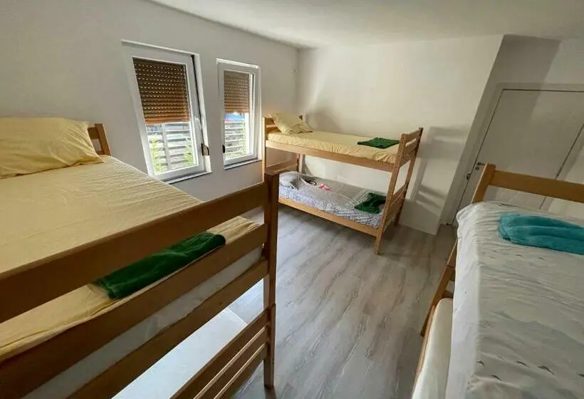 تختخواب در اتاق مشترک, Rock Hostel