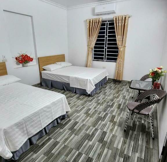 اتاق استاندارد سه تخته با چشم‌انداز باغ, Tam Coc Mountain Flower Homestay