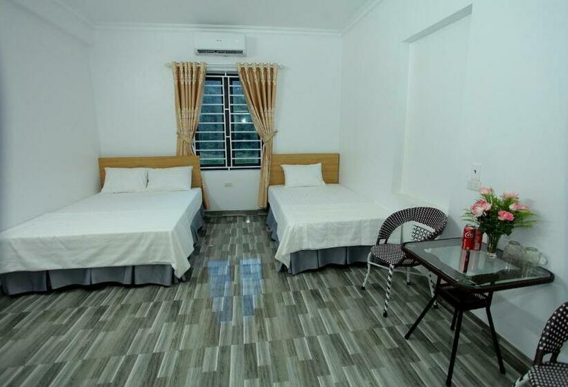 اتاق استاندارد سه تخته با چشم‌انداز باغ, Tam Coc Mountain Flower Homestay