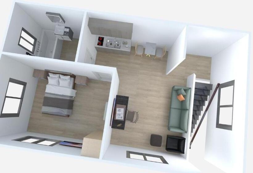 带1个卧室的公寓, Arena Lodge