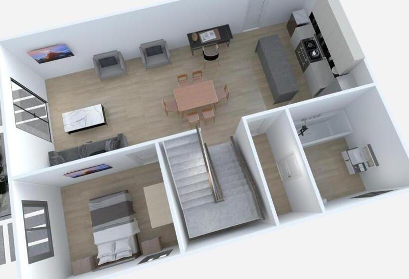 침실 3개 아파트, Arena Lodge
