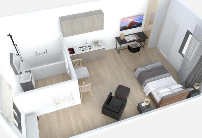 管理人员工作室, Arena Lodge