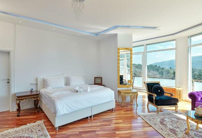 غرفة قياسية مطلّة علي حمام السباحة, Beyaz Köşk Geyve