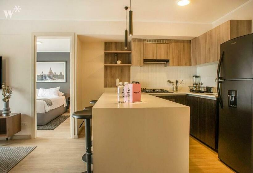 带1个卧室的豪华公寓, El Sol By Wynwood House