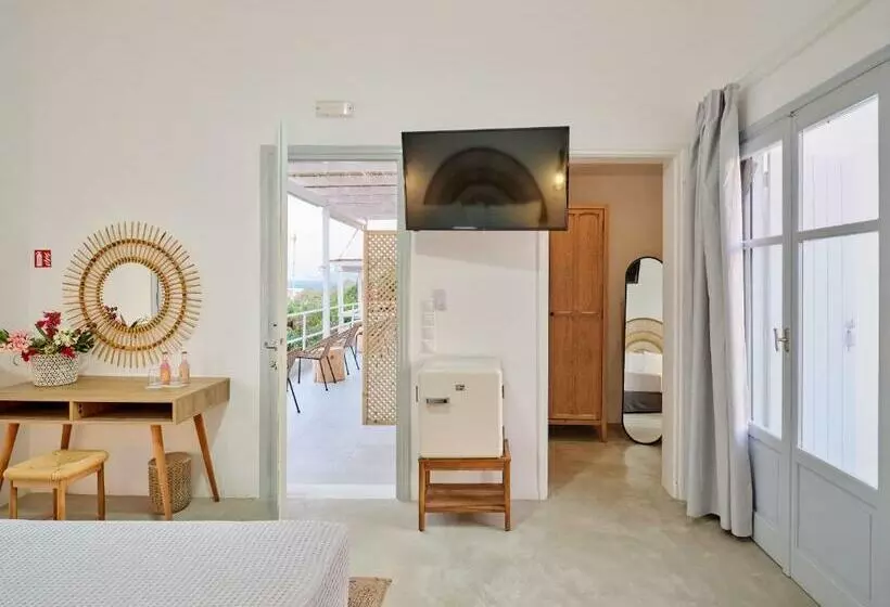 اتاق سوپریور با چشم‌انداز دریا, Bonatsa Beach House Kimolos