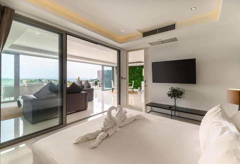 침실 1개 디럭스 아파트, The View Phuket By Resava