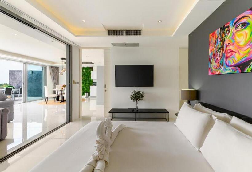 침실 1개 디럭스 아파트, The View Phuket By Resava