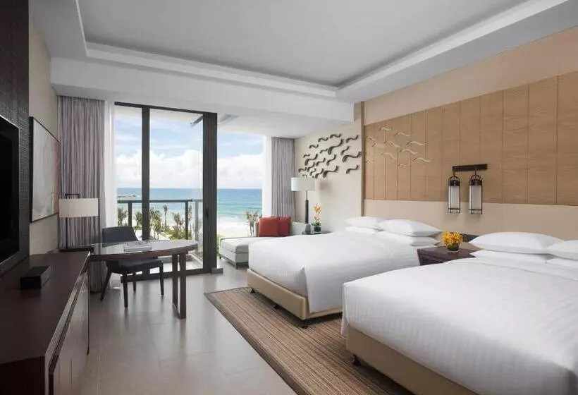 オーシャンビュースタンダードルームバルコニー付き, Marriott Resort Xiangshui Bay