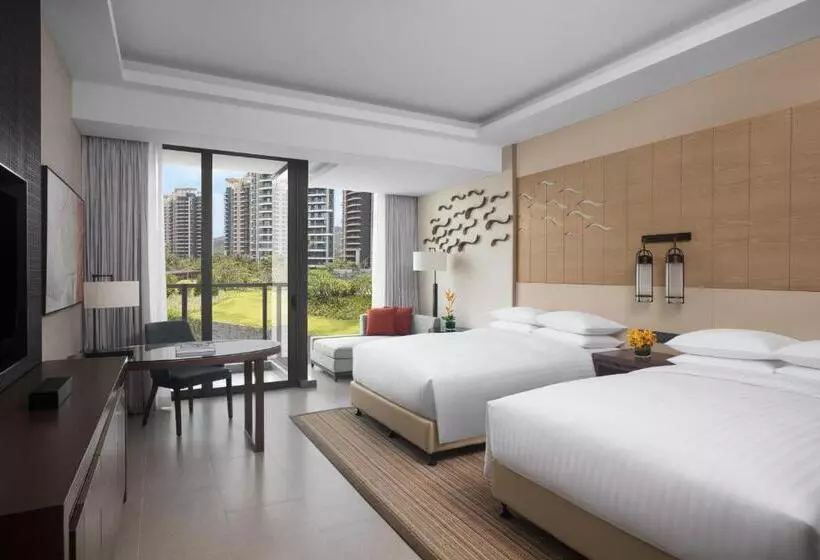 ２ダブルベッドのスタンダードルーム, Marriott Resort Xiangshui Bay
