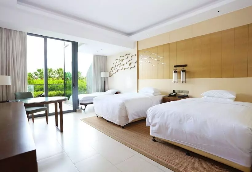 ２ダブルベッドのスタンダードルーム, Marriott Resort Xiangshui Bay