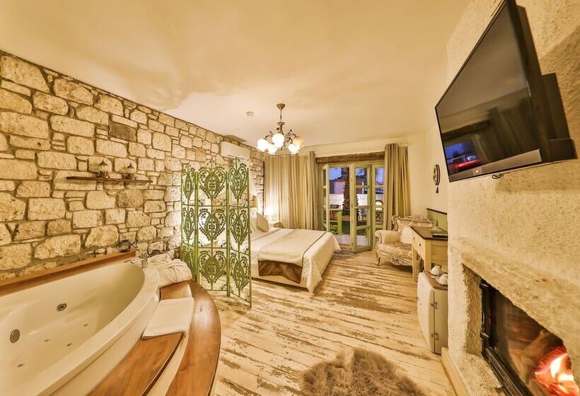 חדר דלוקס עם מרפסת טרסה, Palas Alaçatı   Adult Only