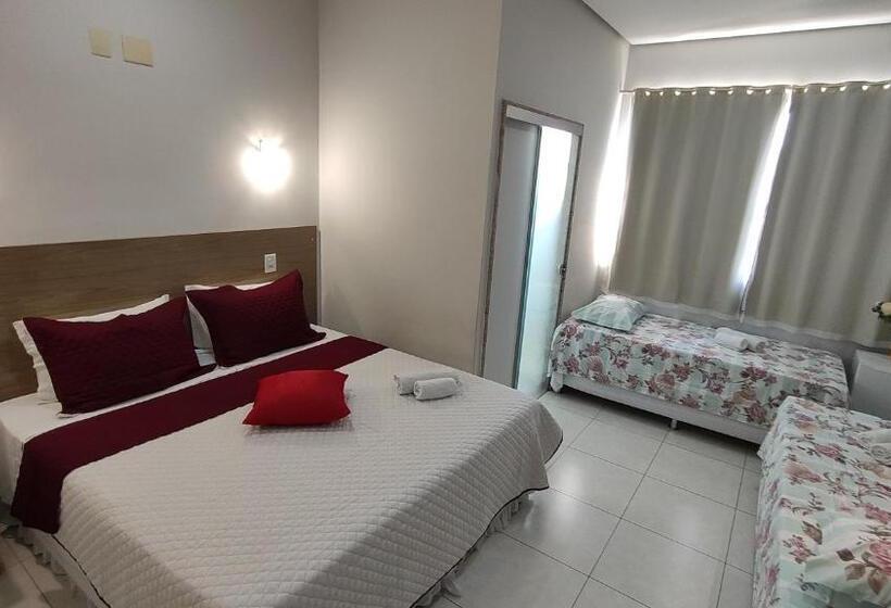 Quarto Quádruplo Estandar, Gran Norte Hotel   Salinas   Mg