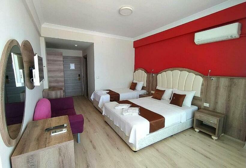 측면 바다 전망 스탠다드 3인룸, Cetin Prestige Resort