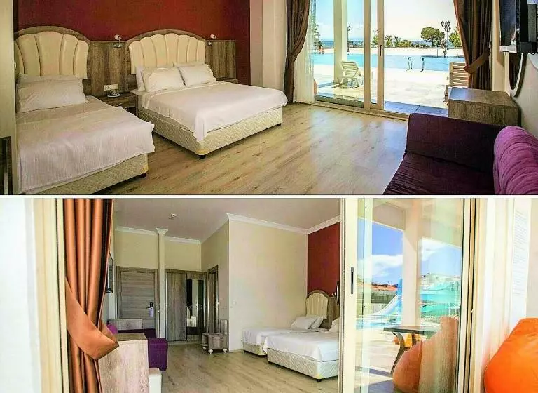 اتاق استاندارد سه تخته با چشم‌انداز استخر, Cetin Prestige Resort