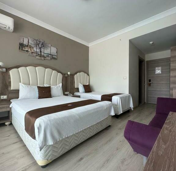 측면 바다 전망 스탠다드 3인룸, Cetin Prestige Resort