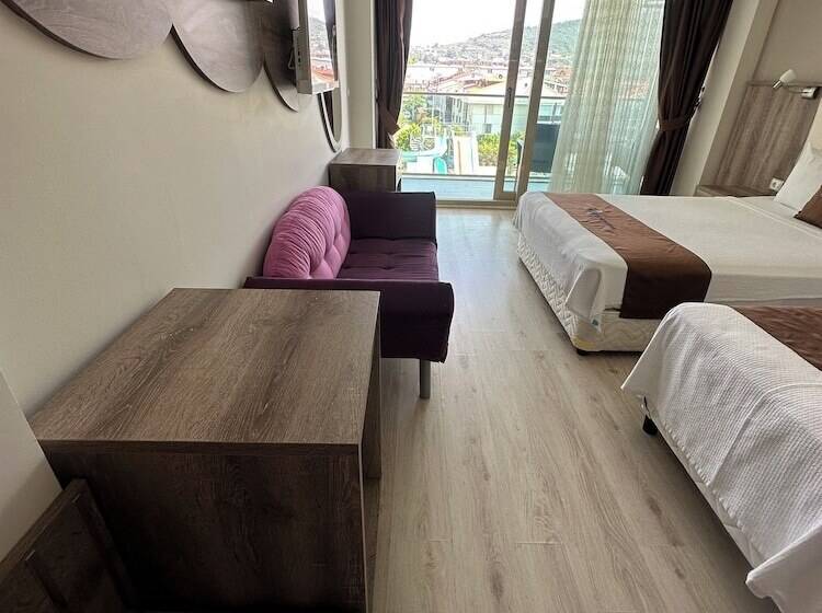 측면 바다 전망 스탠다드 3인룸, Cetin Prestige Resort