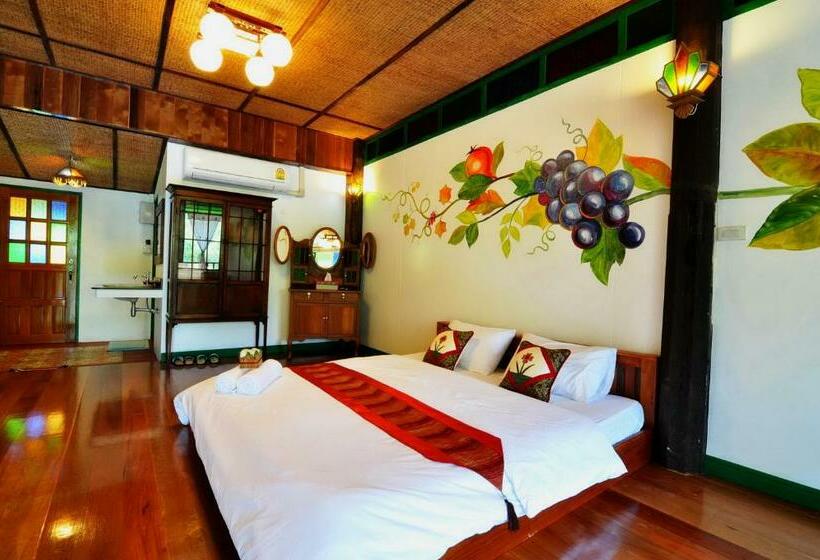 חדר דלוקס עם מרפסת, Baan Imm Sook Resort