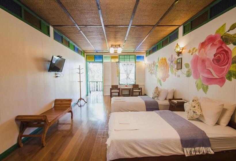 חדר דלוקס עם מרפסת, Baan Imm Sook Resort