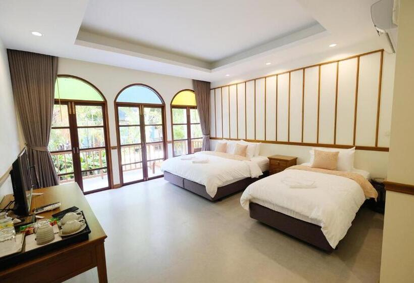 חדר סטנדרט לשלושה, Baan Imm Sook Resort