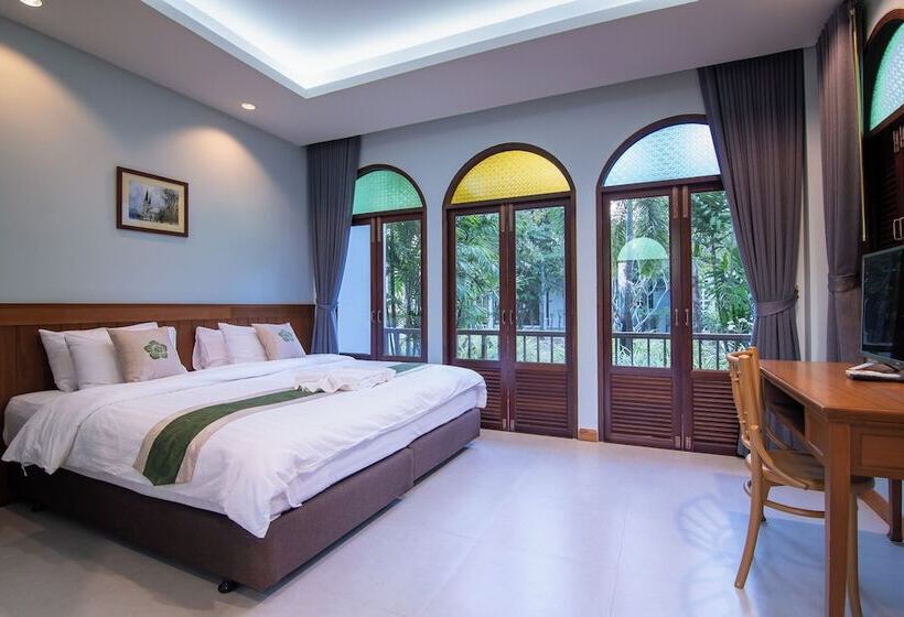 חדר דלוקס נוף לגינה, Baan Imm Sook Resort