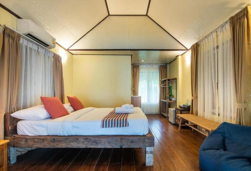바다 전망 스탠다드 방갈로, Pawapi Beach Resort Koh Mook