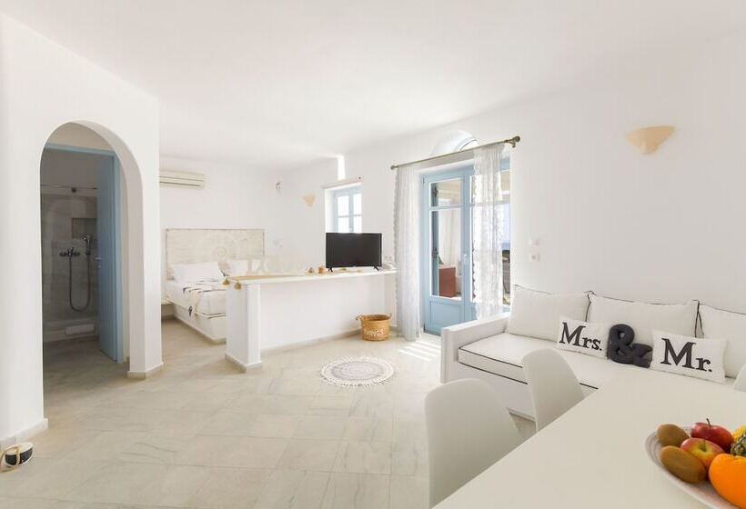 דירת דלוקס חדר שינה 1 עם נוף לים, Glyfa Village