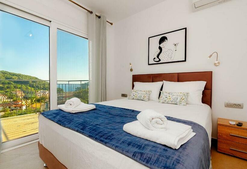 带1个卧室的带海景的公寓, Natura Luxury Suites Parga