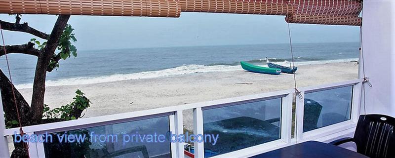 חדר דלוקס עם מרפסת נוף לים, Alleppey Holiday Beach Resort