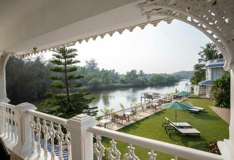 Premium room with river view, Stone Wood Riverfront Resort, Siolim