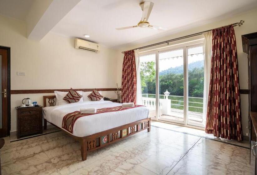 Premium room with river view, Stone Wood Riverfront Resort, Siolim
